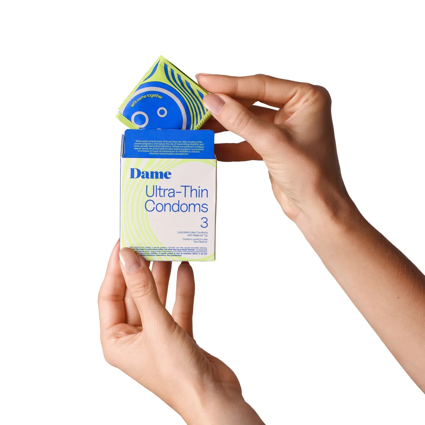 DAME Preservativos Ultra-Finos Látex Natural Premium x3