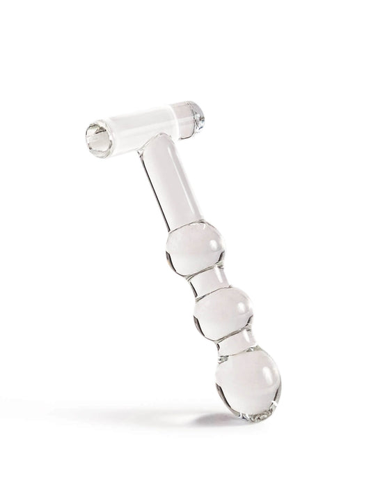 TANSY ANAL Dildo Vidro para Diversão Anal c/Temperatura 15cm