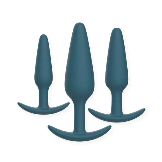 TRAINY™ Conjunto de Plugs Anais Progressivos em Silicone Sedoso x3
