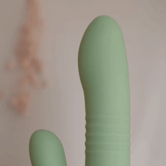 YARROW Vibrador c/Movimento Penetração e Estimulação Clitoriana em Silicone Sustentável