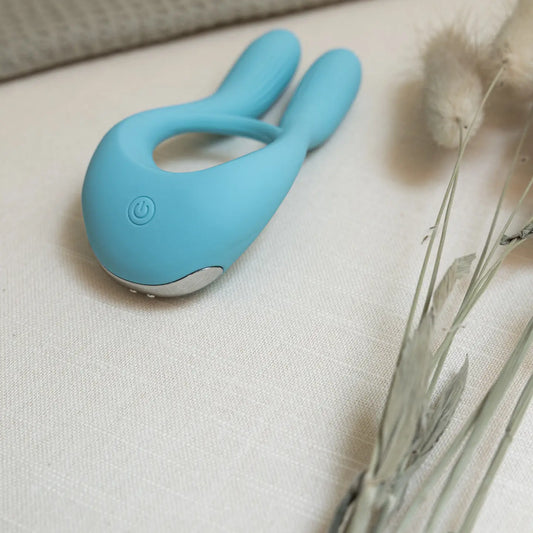 MEDLAR Anel Peniano c/Vibrador Clitoriano Integrado em Silicone